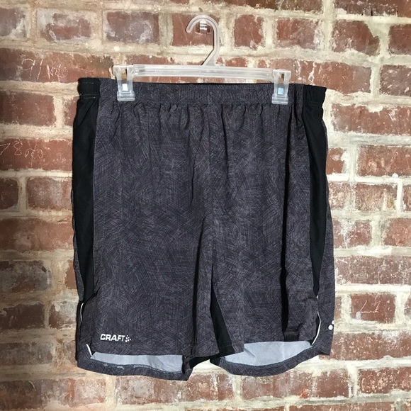 Craft Men’s Running Shorts with Spandex Liner - Picture 1 of 7